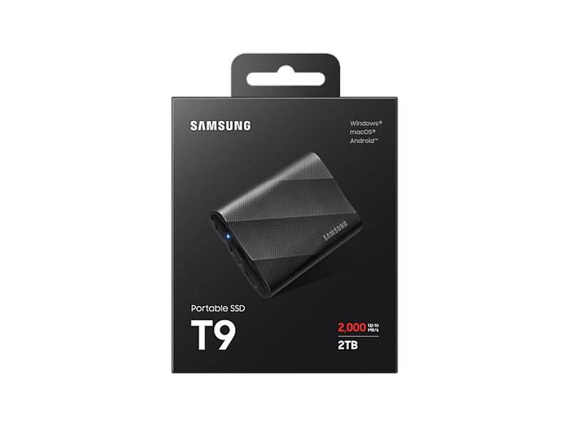 Samsung 2TB T9 Portable SSD Black MU-PG2T0B/WW