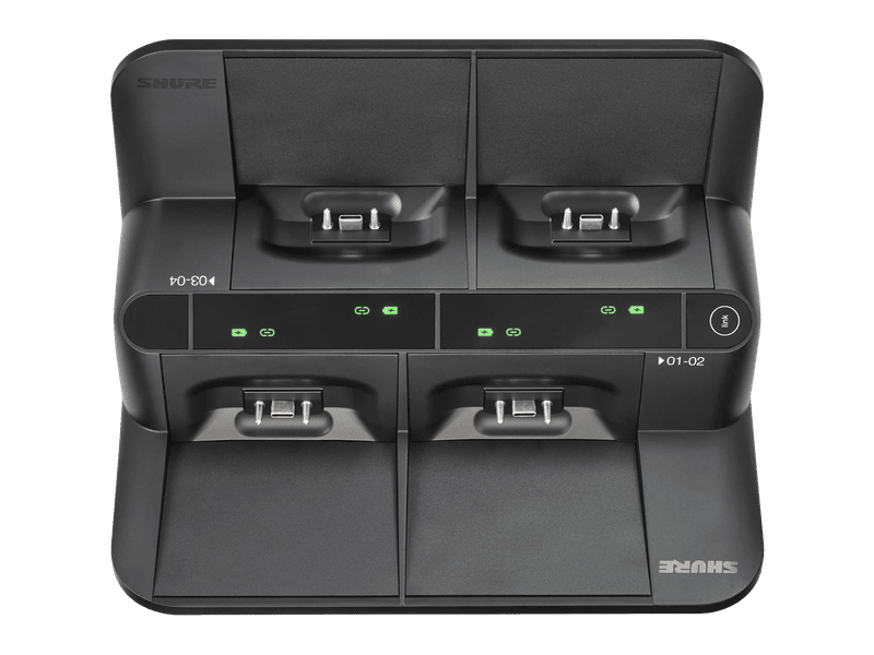 SHURE MXWNDX4G Networked Charging Stations 4 Port for Wireless Goose Neck Transmitters