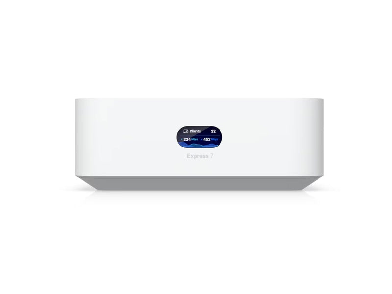 Ubiquiti UniFi Express 7, Mesh-scalable, super-compact 10G Cloud Gateway with integrated WiFi 7.