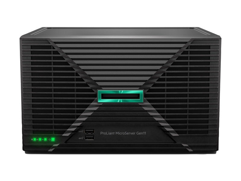HPE ProLiant MicroServer Gen11 E-2414 2.6GHz 4-Core 1P 16GB‑U DDR5 4LFF-NHP 2x1TB HDD Server 1Y Onsite