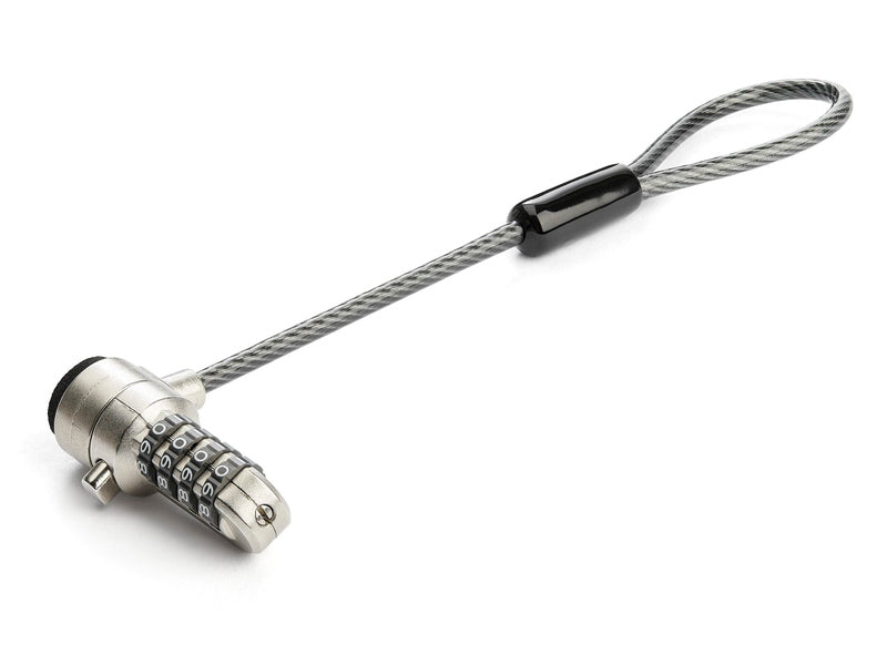 StarTech BRNCHLOCK Universal Laptop Cable Lock Expansion Loop - 6” 15cm Anti Theft 4-Digit Combination K-Slot Lock - Computer Security Cable to Create Twin/Multi-Head Lock for Multiple Devices - TAA