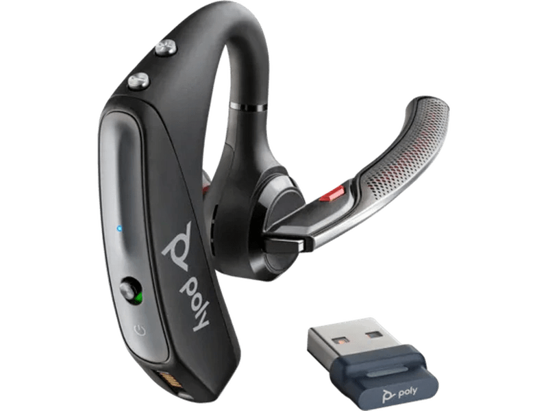 HP Poly Voyager 5200 UC USB-A Bluetooth Headset with Charge Case +BT700 Adapter 8R711AA