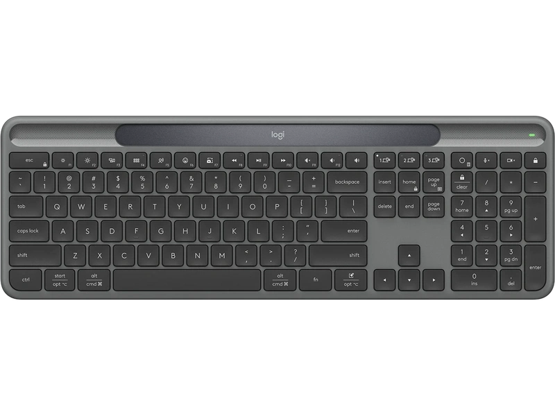 Logitech K980 Slim Solar+ Wireless Keyboard, Graphite