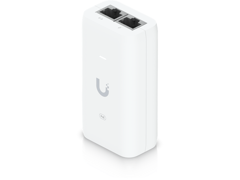 Ubiquiti PoE 802.11AF Adapter, Up to 15W of PoE Output, RJ45 Data Input, Compatible injector for NHU-U6+