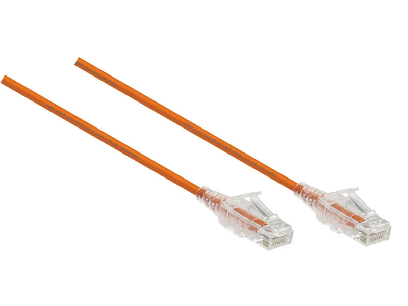 Konix 0.5M Slim CAT6 UTP Patch Cable LSZH in Orange