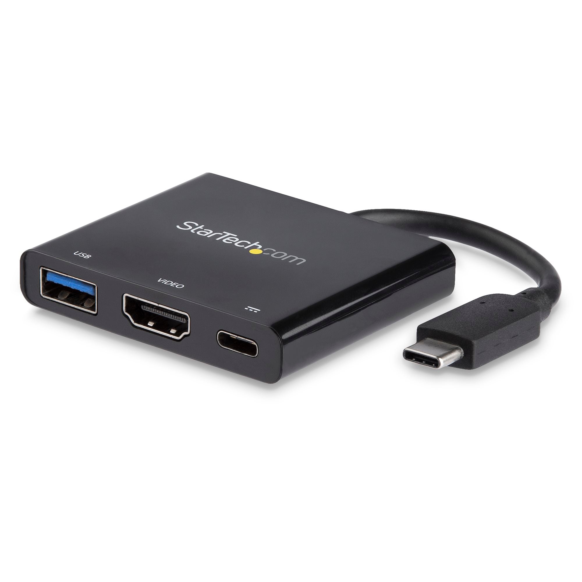 StarTech USB-C Thunderbolt 3 Multiport Adapter, 4K HDMI, USB, Single Display, 60W PD, 3Yr