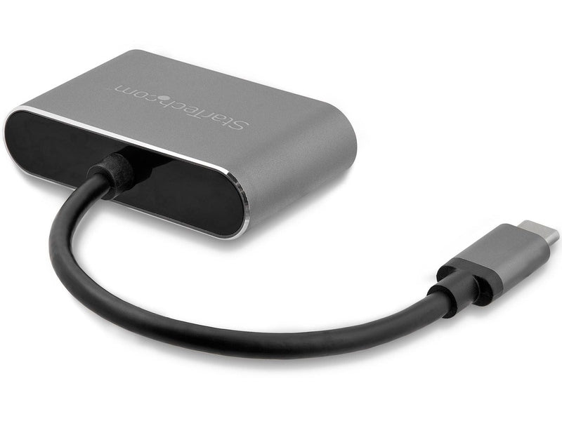 StarTech USB-C Multiport Adapter, HDMI, VGA, Dual Display, Aluminum, 3Yr