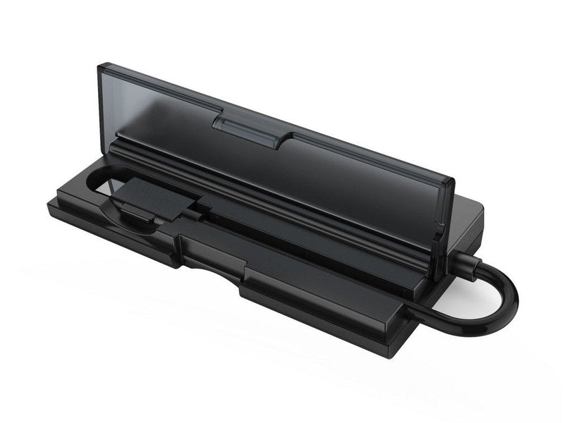 Simplecom CH330 Portable USB-C to 4 Port USB-A Hub USB 3.2 Gen1 with Cable Storage - Black