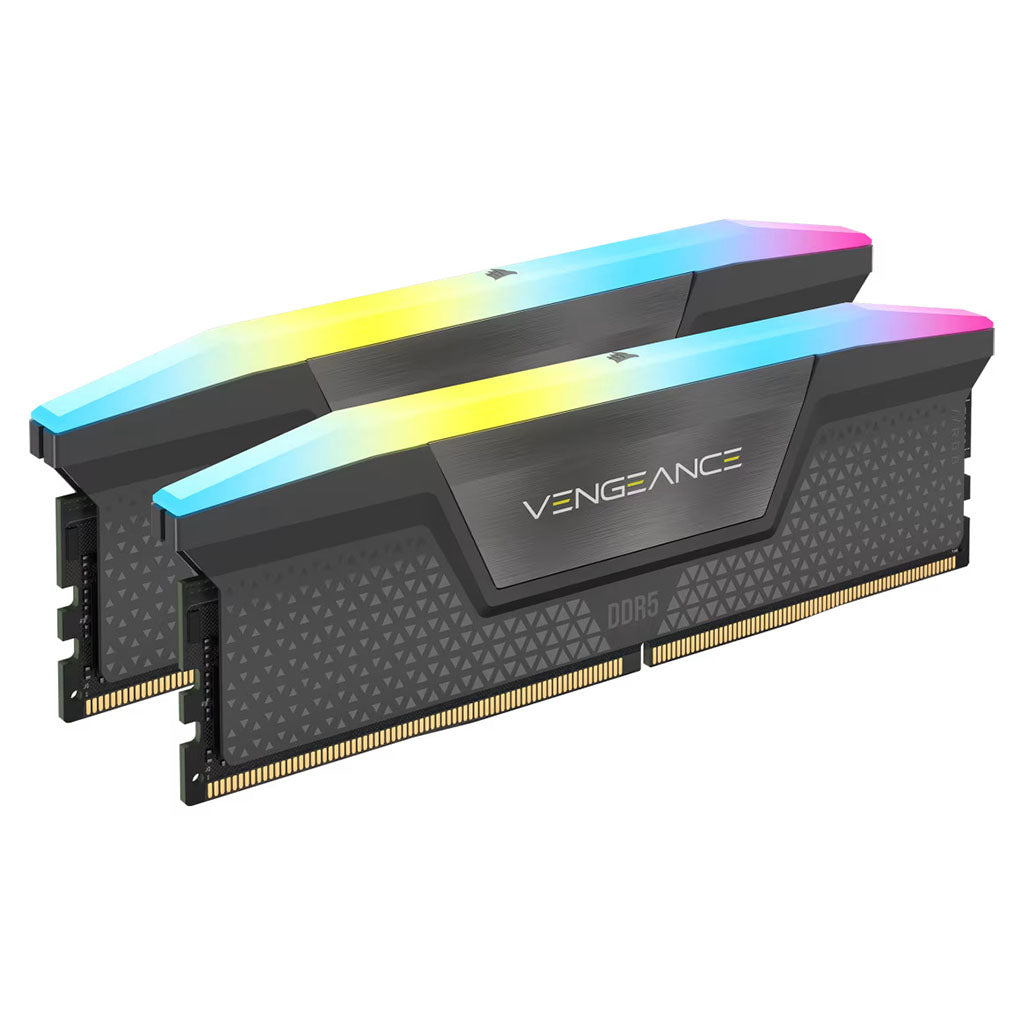 Corsair Vengeance RGB 64GB 2x32GB DDR5 5600MHz AMD EXPO & Intel XMP CL40 Desktop Memory CMH64GX5M2D5600Z40