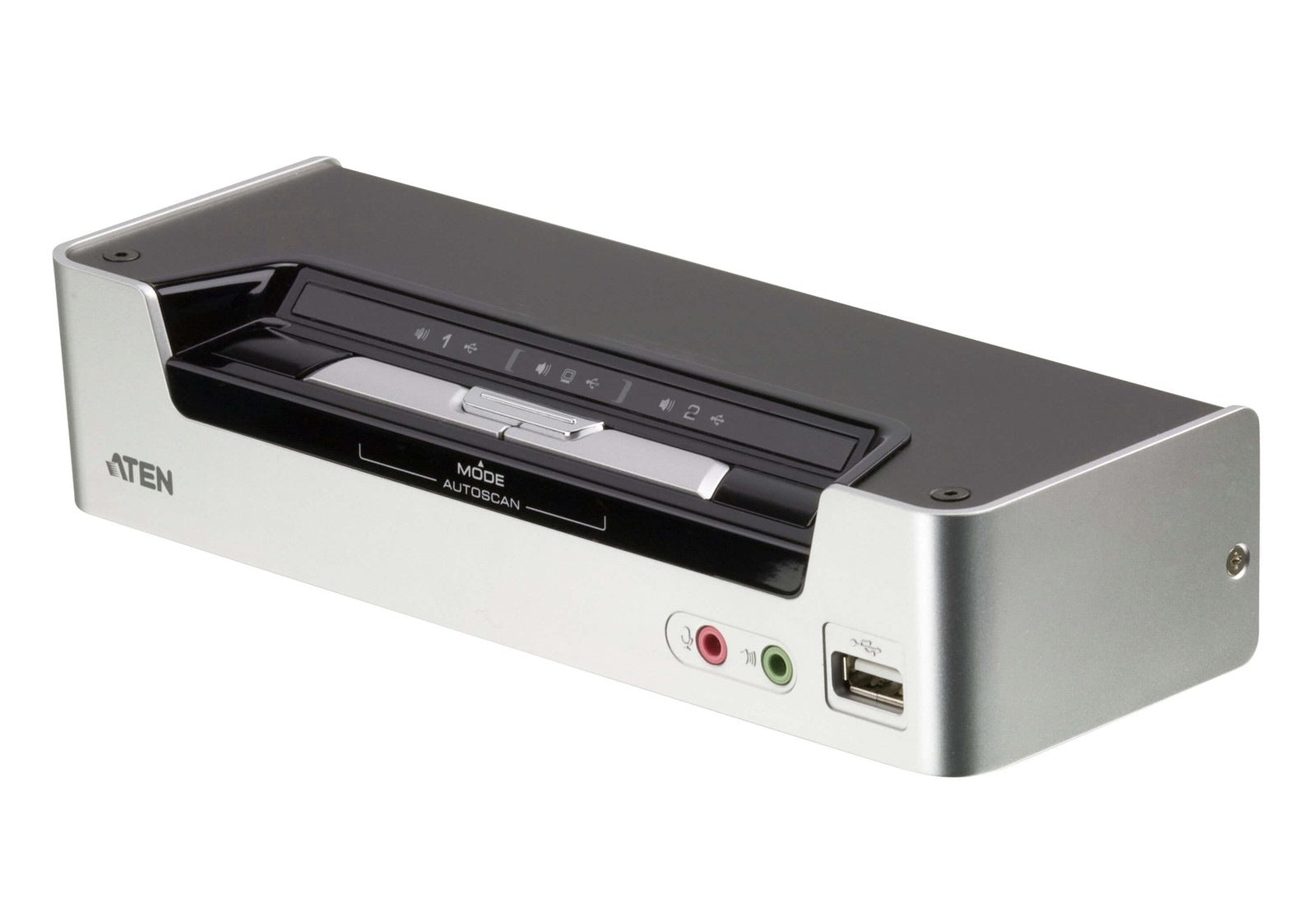 Aten Desktop KVMP Switch 2 Port Single Display HDMI w/ Dolby HD audio, 2x Custom KVM Cables Included, 2x USB Port