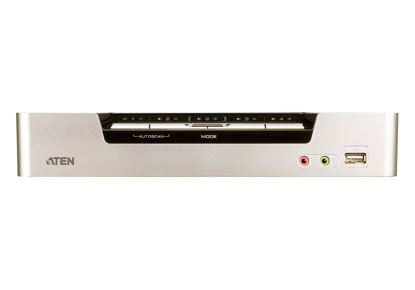 Aten Desktop KVMP Switch 4 Port Single Display HDMI w/ Dolby HD audio, 4x Custom KVM Cables Included, 2x USB Port