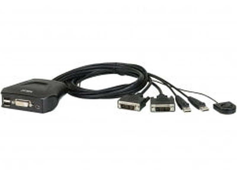 ATEN 2-Port USB DisplayPort Cable KVM Switch