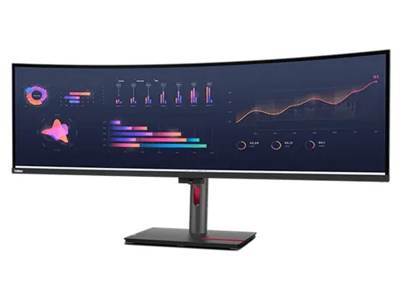 Lenovo 63DBRAR1AU ThinkVision P49w-30 49" Dual QHD 5K Curved Monitor