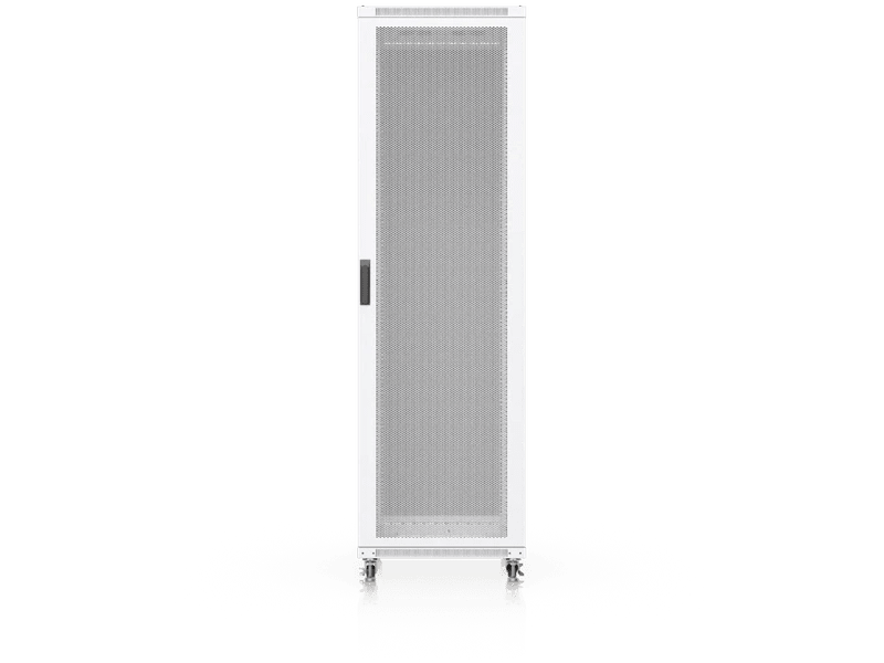Ubiquiti 42U 600x800mm Fully Assembled Perforated Floor Rack Cabinet, Built-In Fans,Removable Panels,Lockable Casters,Optimal Airflow,Heavy-Duty,Easy Equipment Access
