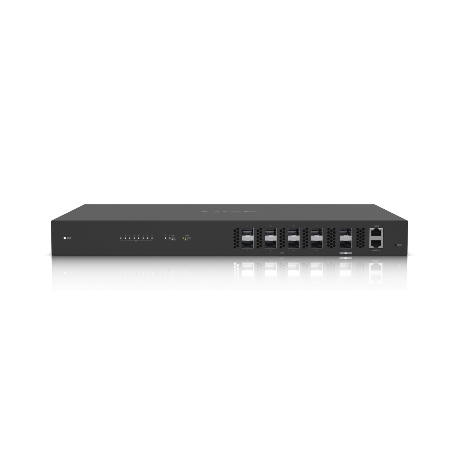 Ubiquiti UFiber OLT, Eight-port GPON Optical Line Terminal OLT , To Manage Fiber Internet Service, Up 1,024 Clients 128 per port ,