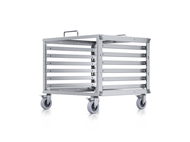 Ubiquiti Toolless Mini Rack, 6U-sized Device Rack with 24-port Blank Patch Panel, Can Assembled Without Tools, Lockable Casters