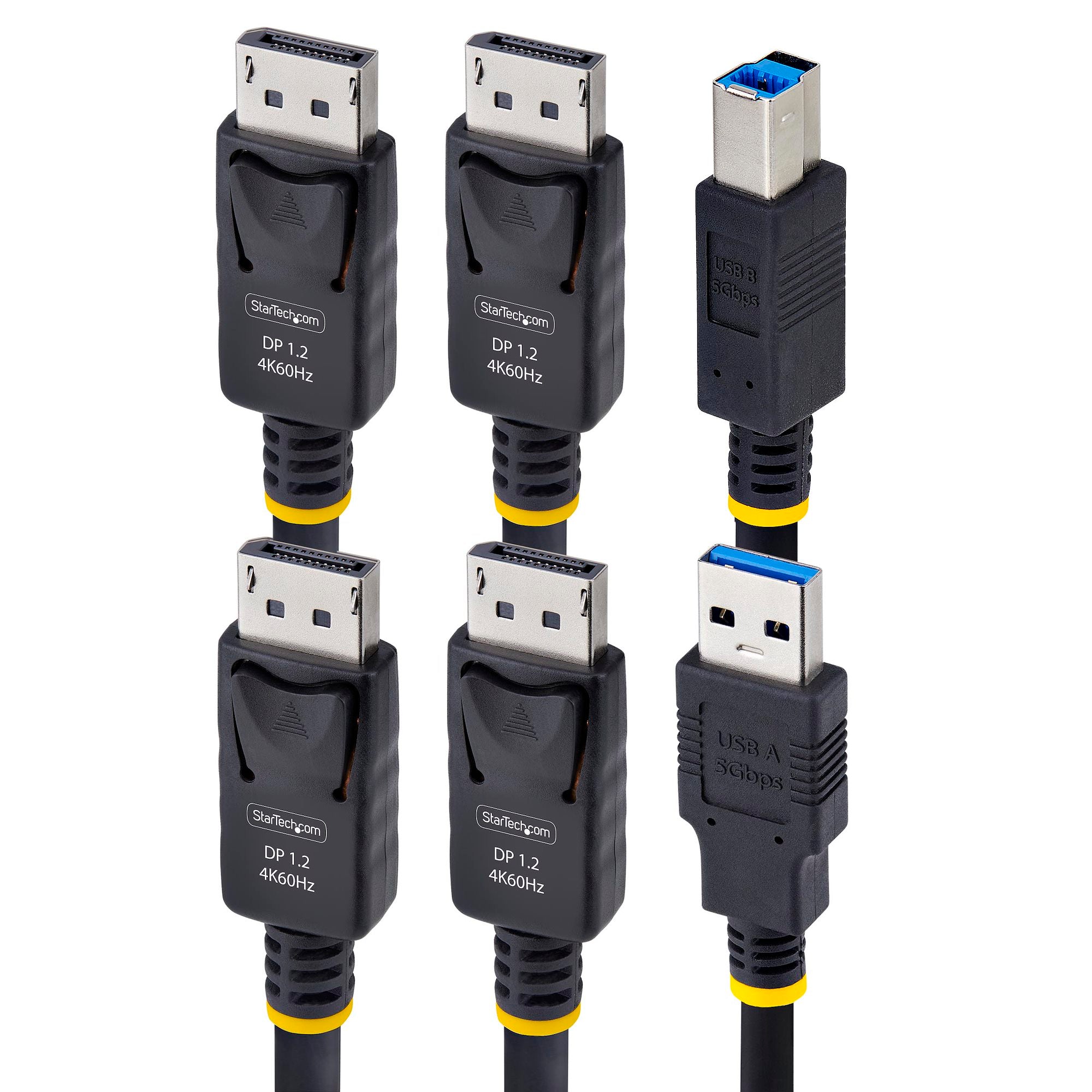 StarTech 1.8M Dual-Displayport And USB 5Gbps KVM Cable, 2 Yr
