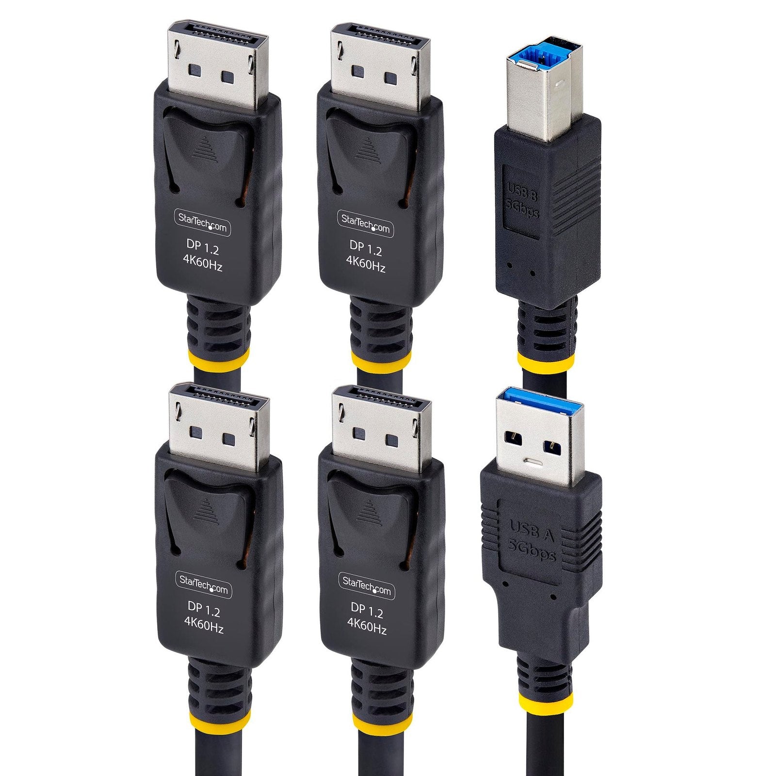 StarTech 1.8M Dual-Displayport And USB 5Gbps KVM Cable, 2 Yr