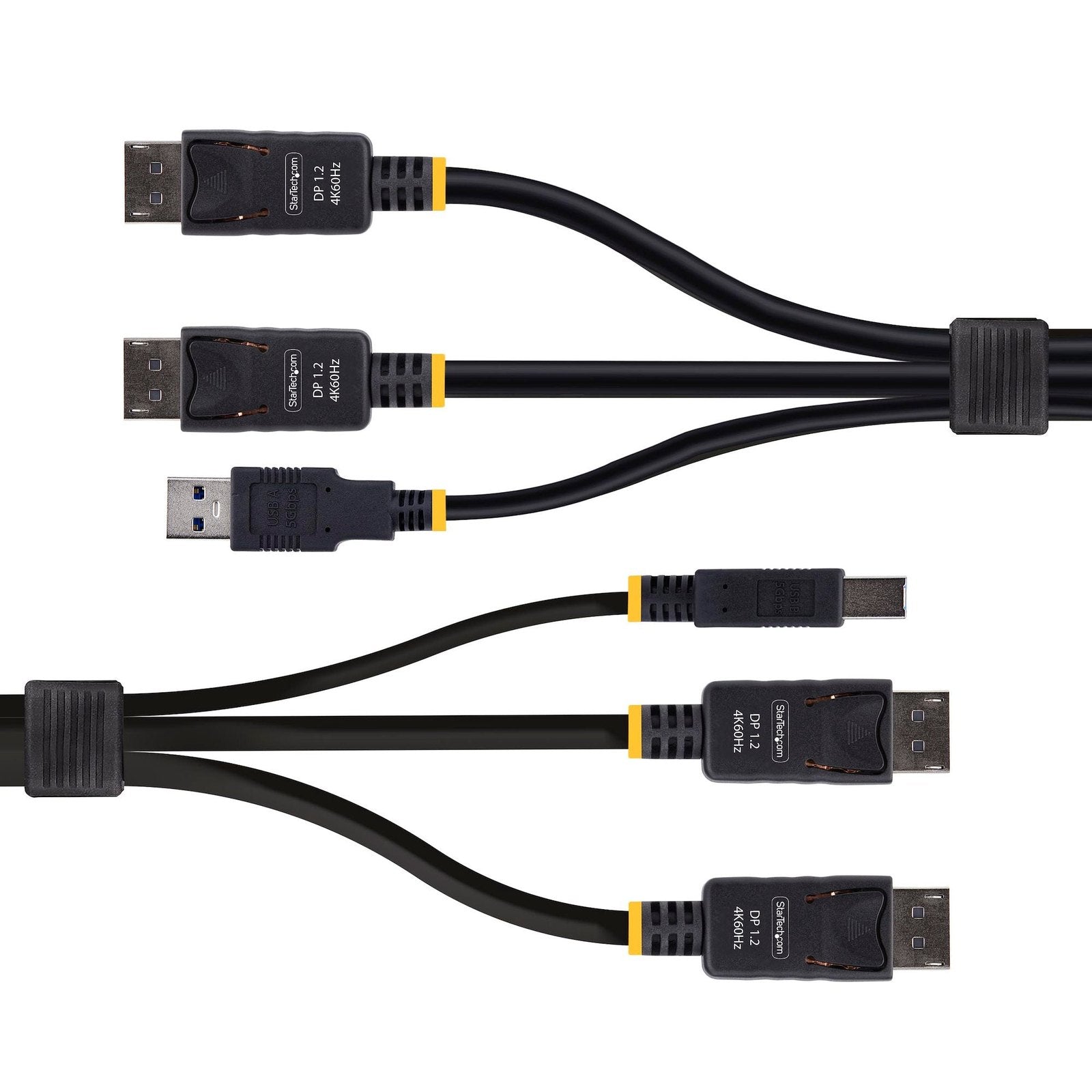 StarTech 1.8M Dual-Displayport And USB 5Gbps KVM Cable, 2 Yr