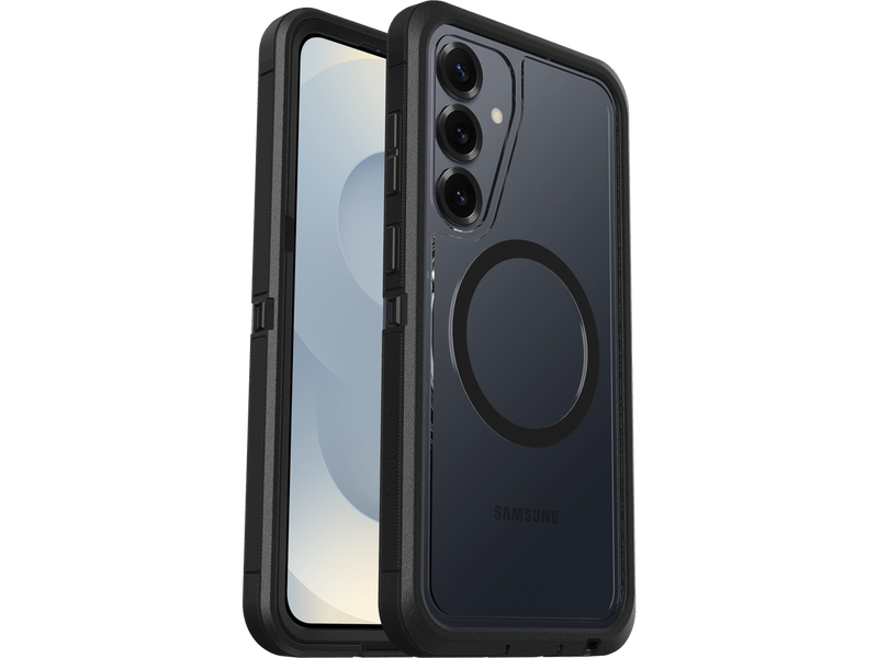 OtterBox Defender XT Clear Magnets Samsung Galaxy S25 5G 6.2' Case Dark Side Clear/Black