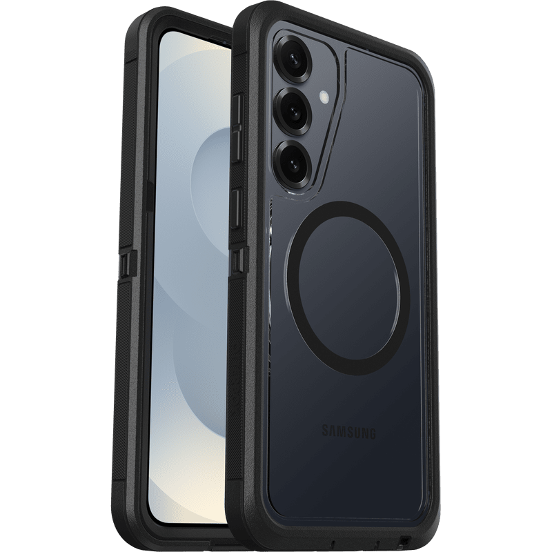 OtterBox Defender XT Clear Magnets Samsung Galaxy S25+ 5G 6.7' Case Dark Side Clear/Black