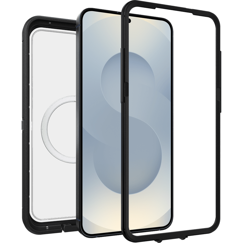 OtterBox Defender XT Clear Magnets Samsung Galaxy S25+ 5G 6.7' Case Dark Side Clear/Black