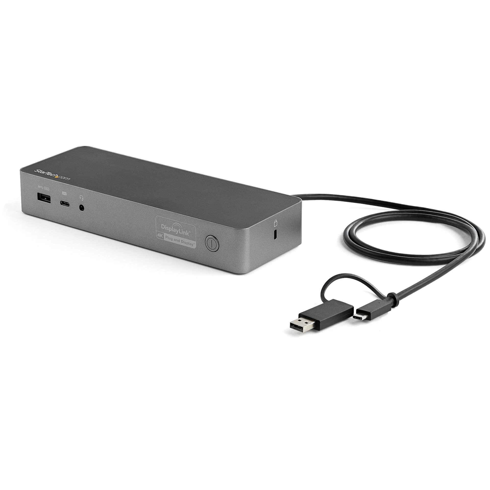 StarTech USB-C USB-A Hybrid 4K Dock, Dual Display, DP 2 , HDMI 2 , USB 3 , 100W, 3Yr