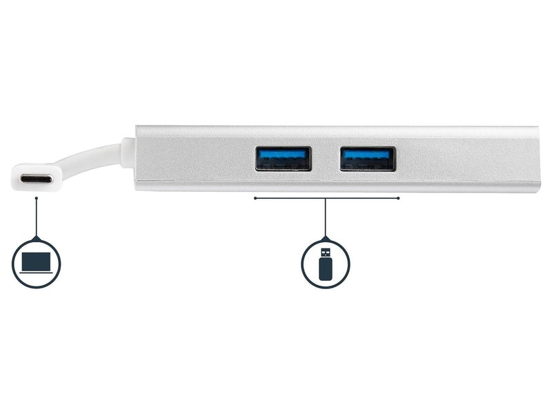 StarTech USB-C Multiport Adapter, 4K, HDMI, GbE, USB 2 , Single Display, 48W, 3Yr
