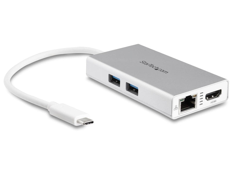 StarTech USB-C Multiport Adapter, 4K, HDMI, GbE, USB 2 , Single Display, 48W, 3Yr