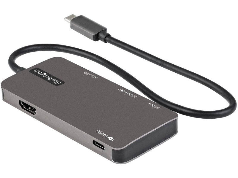 StarTech USB-C Multiport Adapter, 4K HDMI, Pd, SD, USB, 3Yr