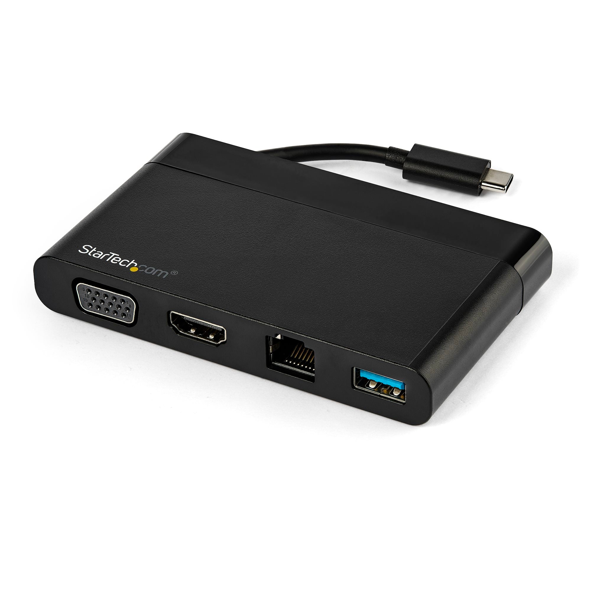 StarTech USB-C Thunderbolt 3 Multiport Adapter, 4K, HDMI, USB, RJ45, VGA, Single Display, 3Yr