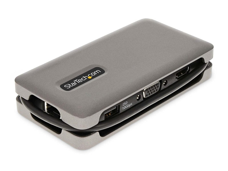StarTech USB-C Multiport Adapter, 4K HDMI/VGA Mini Laptop Travel Dock 3 Yr