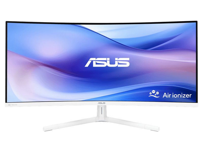 ASUS Eye Care Monitor 34" WQHD 1500R Curvature, Frameless, 100Hz, Air Ionizer, Eye Care Plus