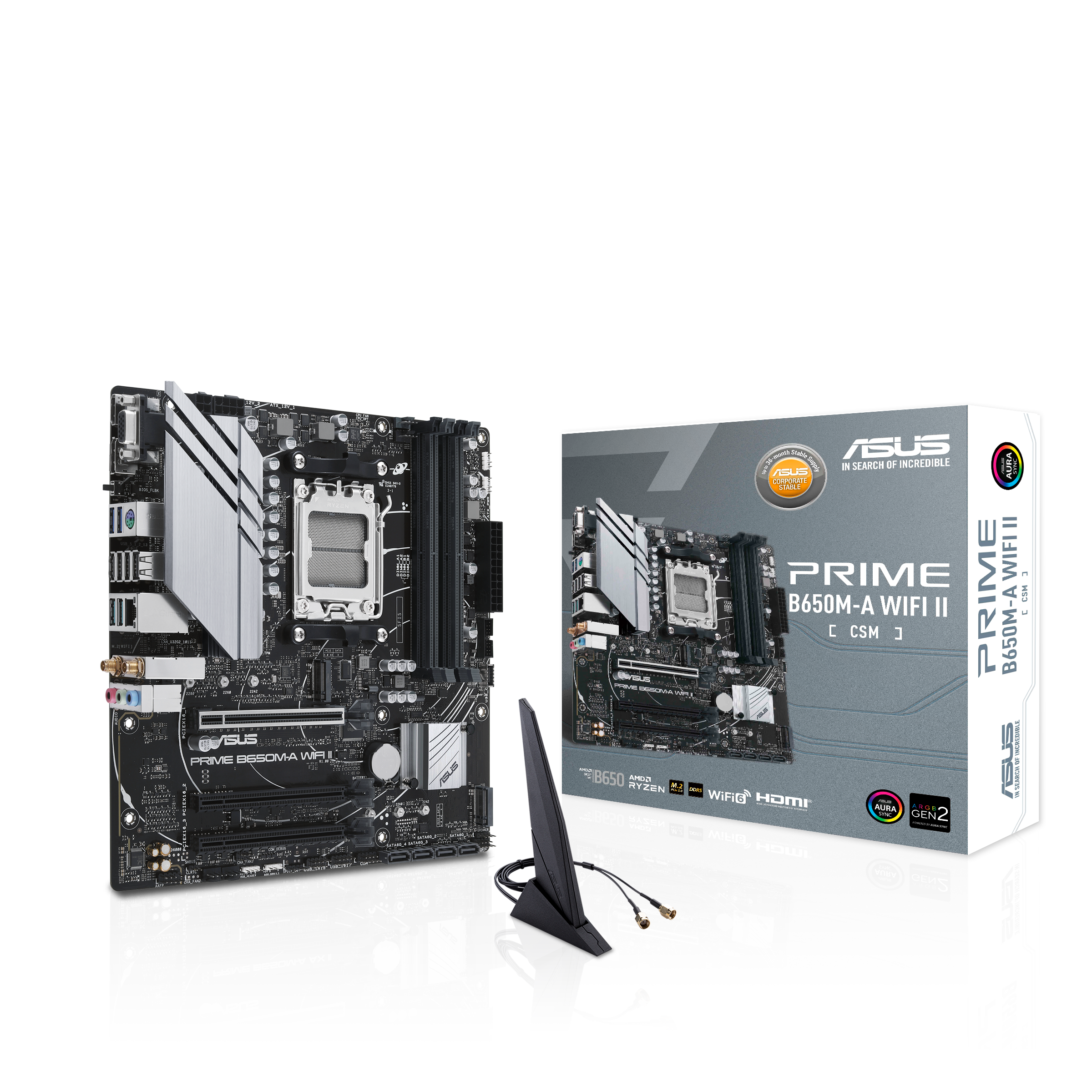 ASUS PRIME-B650M-A-WIFI-II-CSM Motherboard