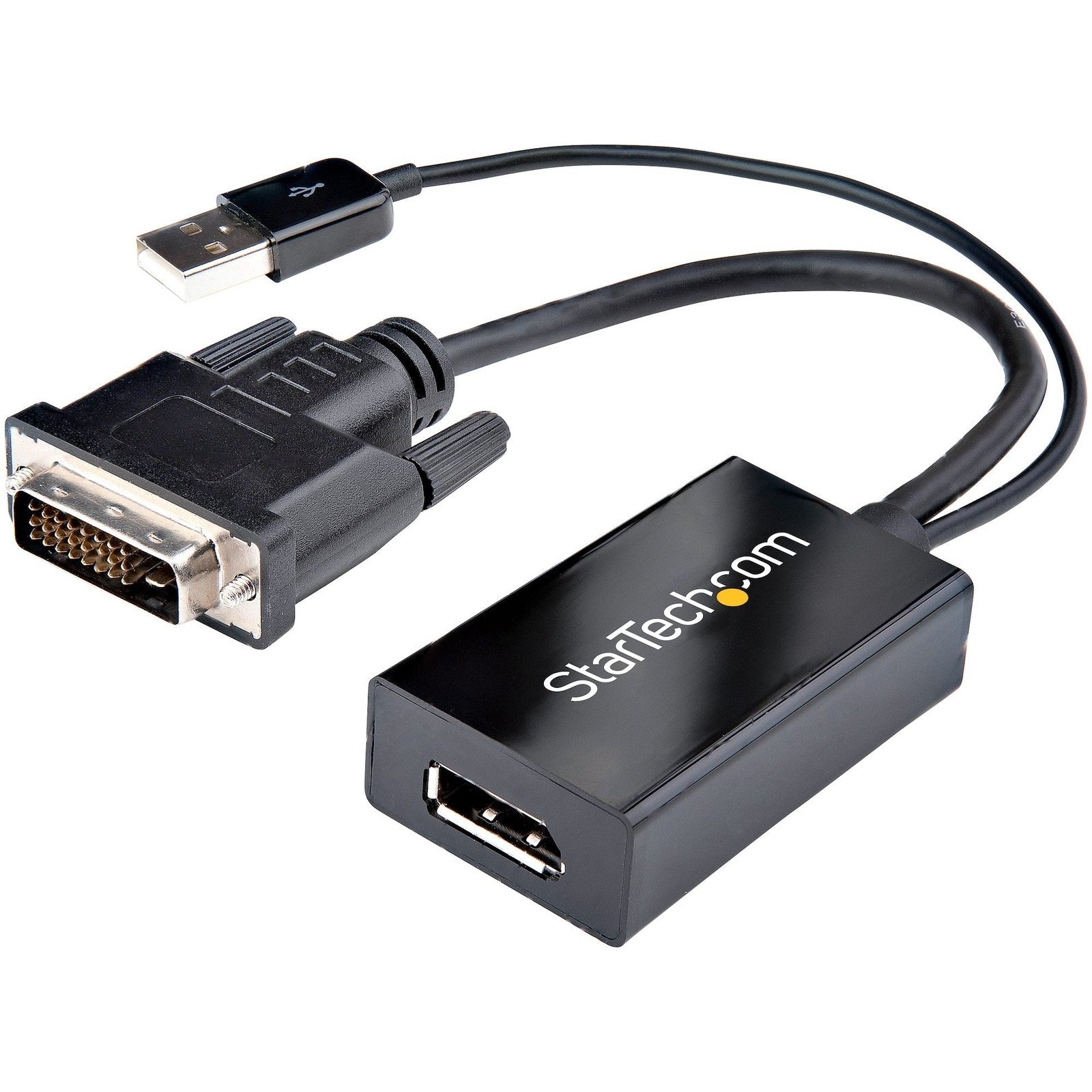 StarTech DVI-D to DP Adapter, USB Power, 2Yr