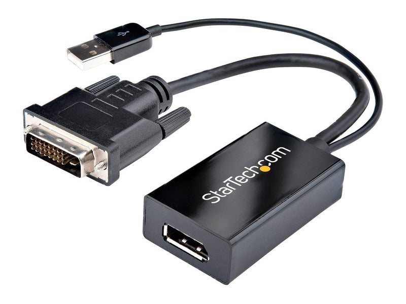 StarTech DVI-D to DP Adapter, USB Power, 2Yr