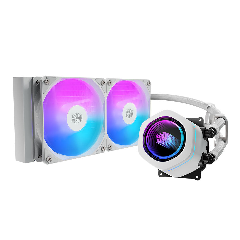 Cooler Master MasterLiquid Core Nex 240mm ARGB CPU Liquid Cooler - White