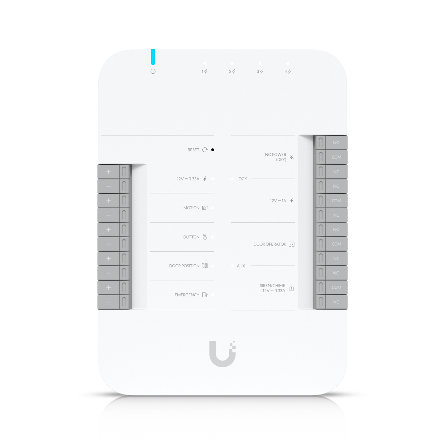Ubiquiti UniFi Access Door Hub,Single Door Entry Mechanism,PoE Power, Support UA-LITE& UA-PRO,Four Inputs &12v Dry Relays for Most Door Lock