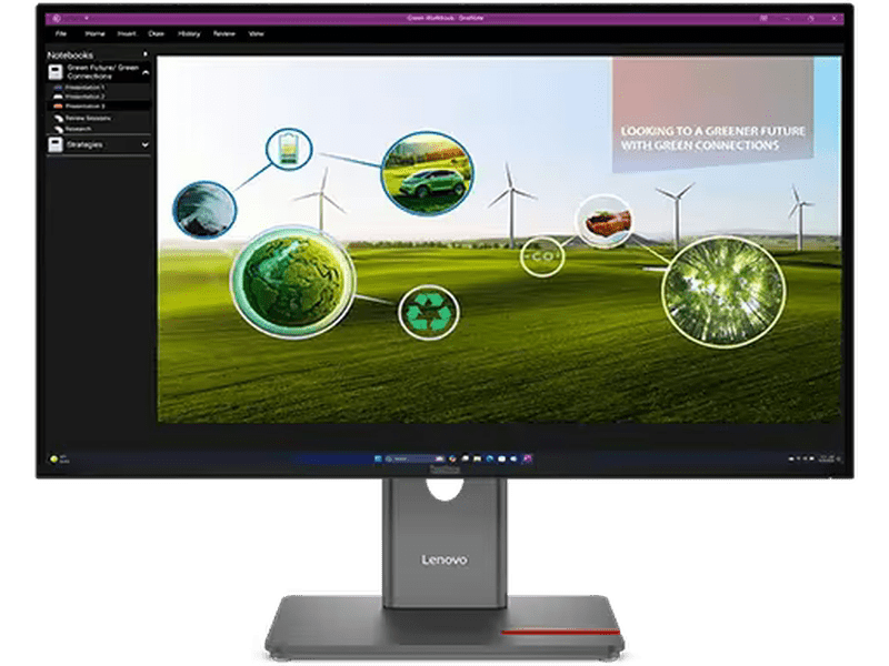 Lenovo ThinkVision P27Q-40 27" QHD 120Hz USB Hub Monitor 64A7GAR6AU