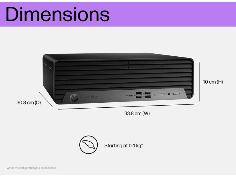 HP Elite 800 G9 Desktop SFF PC D69S1PT i7-14700 16GB 512GB SSD, Win11 Pro, 3YR NBD Onsite Warranty