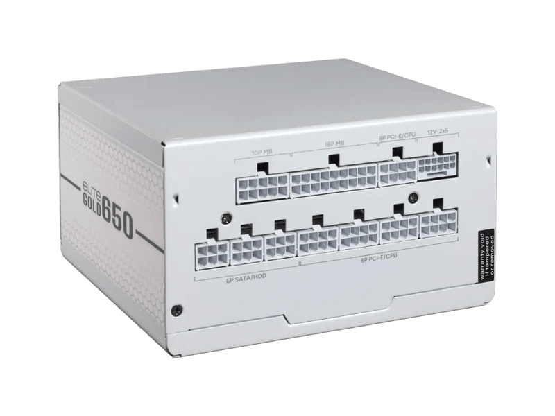 Cooler Master Elite Gold 650 650W 80+ Gold Fully Modular ATX 3.1 Power Supply - White Edition