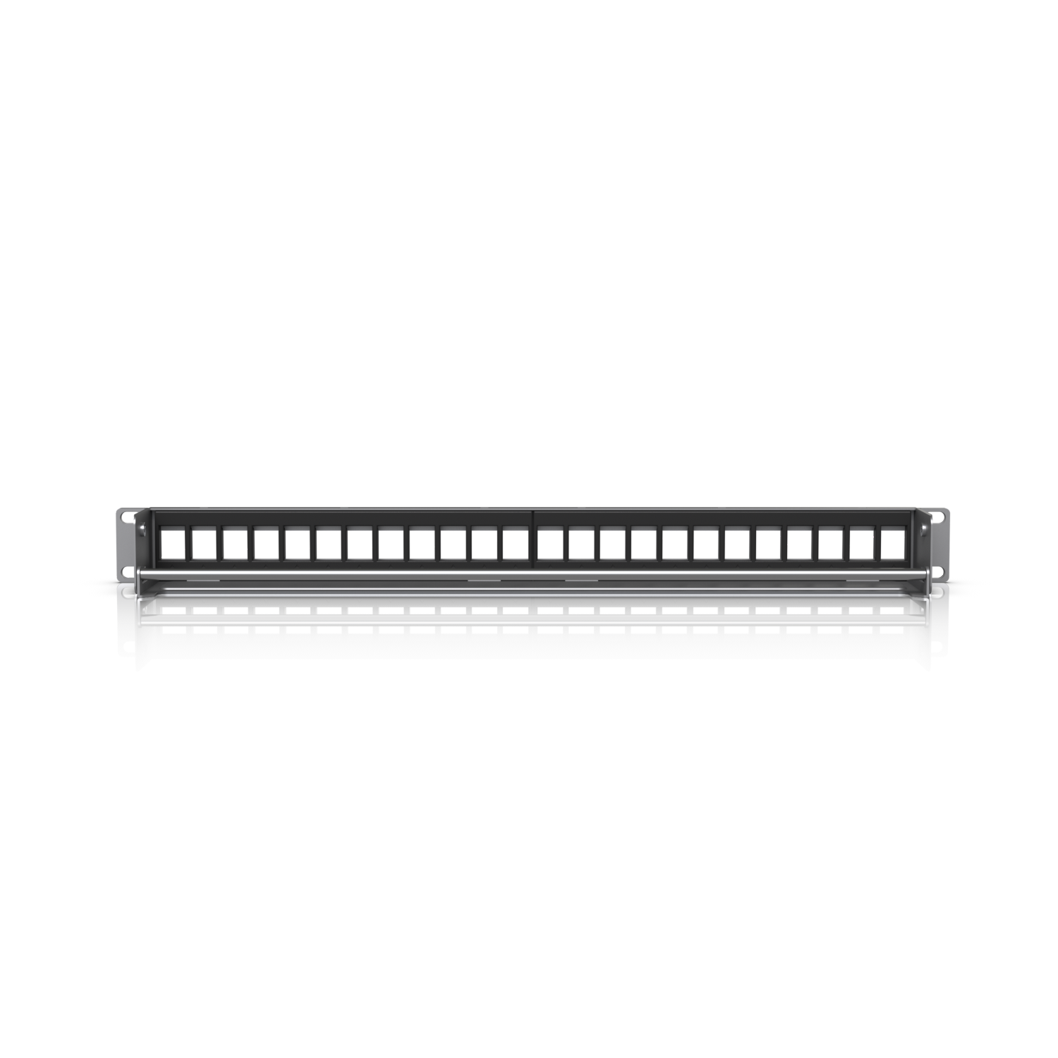 Ubiquiti 24-Port Blank Keystone Patch Panel, Silver, 1U 24-port, Ideal for Keystone Module Installation