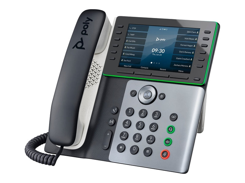 HP Poly Edge E500 IP Phone and PoE-enabled 82M94AA