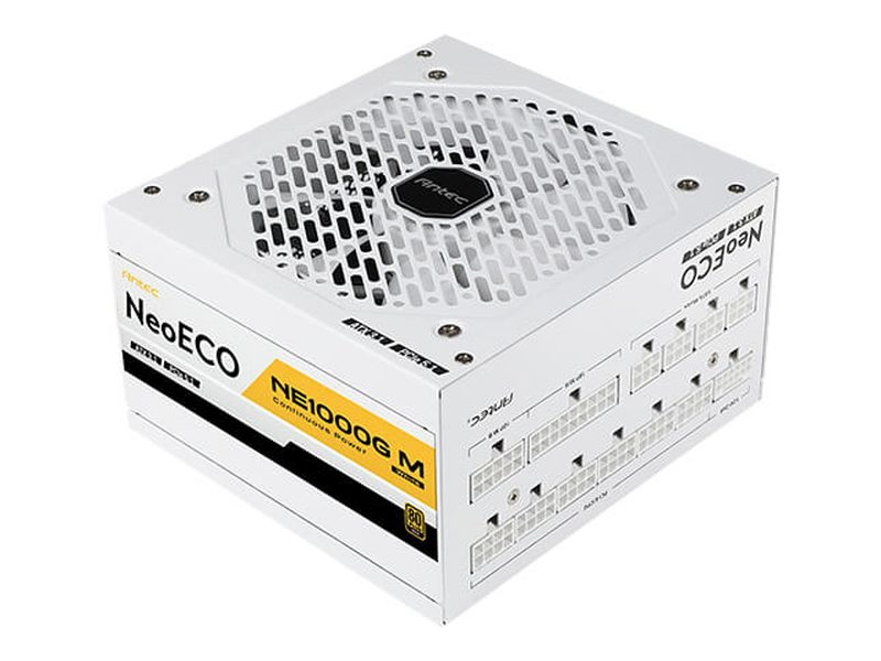 Antec NE 1000w 80+ Gold, Fully-Modular, ATX 3.0, PCIe 5.0, 120mm Silent Fan, Japanese Caps, ATX Power Supply, PSU,10 Years Warranty