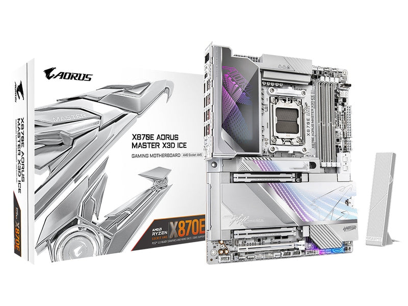 Gigabyte X870E AORUS MASTER X3D ICE AM5 ATX Motherboard X870E A MASTER X ICE