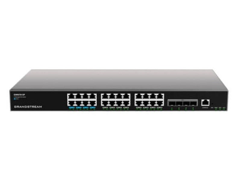 Grandstream GWN7813P Enterprise Layer 3, 24 Ports Managed PoE Network Switch, 4xSFP+