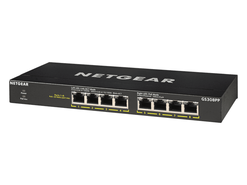 Netgear SOHO 8-port PoE+ Gigabit Unmanaged Switch