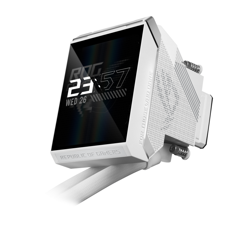 ASUS ROG Strix LC IV 360 ARGB LCD AIO Liquid CPU Cooler - White Edition