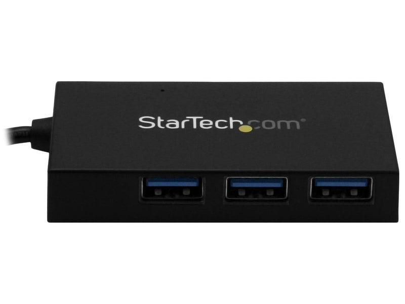 StarTech 4 Port USB 3.0 Hub USB-A - 3 USB-A & USB-C - Self/Bus Power 2Yr