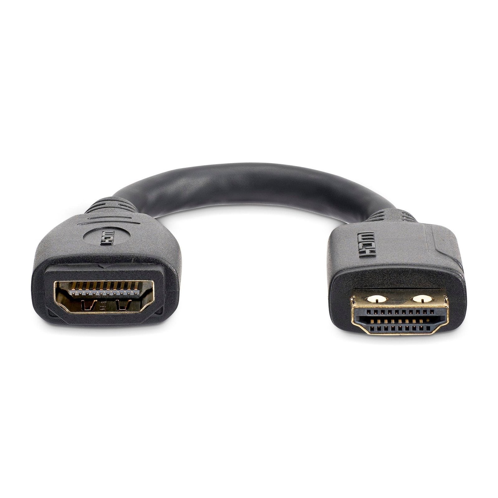 StarTech 6" HDMI 2.0 Port Saver Cable - Gripping Connector - 4K 60Hz LTW